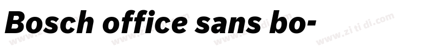 Bosch office sans bo字体转换